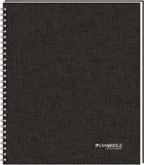 Cambridge - 80 Sheet, 8-1/2 x 11-3/4", Legal (Style) Meeting Notebook - Black - Makers Industrial Supply