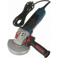 Bosch - 5" Wheel Diam, 11,500 RPM, Corded Angle & Disc Grinder - Makers Industrial Supply