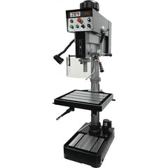 Jet - 10-7/16" Swing, Variable Speed Pulley Drill Press - Variable Speed, 2 hp, Single Phase - Makers Industrial Supply