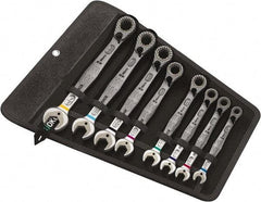 Wera - 11 Piece, 8mm to 19mm, Combination Wrench Set - Metric Measurement Standard, Chrome Vanadium Finish, Comes in Nylon Pouch - Makers Industrial Supply