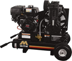 MI-T-M - 9.0 hp, 17.2 CFM, 175 Max psi, Two Stage Portable Fuel Air Compressor - Honda GX270 OHV Engine - Makers Industrial Supply