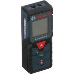 Bosch - 165' Range, Laser Distance Finder - 2 AAA Batteries Required, Accurate to 1/16", Comes with 2 AAA Batteries, Hand Strap, 5 Target Cards, Pouch - Makers Industrial Supply