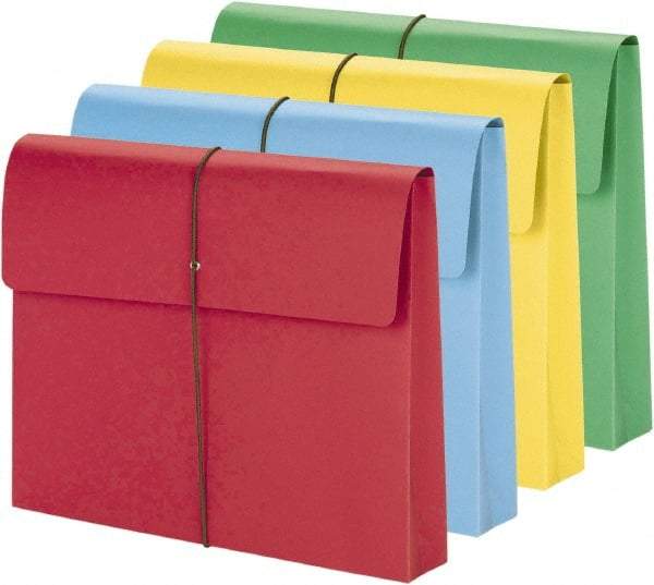 SMEAD - 8-1/2 x 11", Letter Size, Assorted Colors, Expansion Folders - Makers Industrial Supply