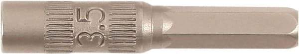 Wiha - 2.5mm Drive, Nut Setter Screwdriver Bit - 4mm OAL - Makers Industrial Supply