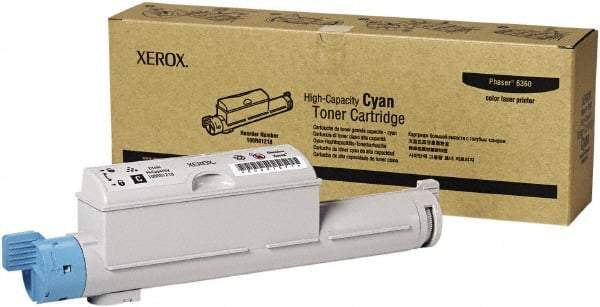 Xerox - Cyan Toner Cartridge - Use with Xerox Phaser 6360 - Makers Industrial Supply