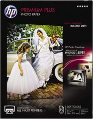 Hewlett-Packard - 8-1/2" x 11" White Photo Paper - Use with Inkjet Printers - Makers Industrial Supply