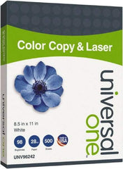 Universal One - 8-1/2" x 11" White Copy Paper - Use with Laser Printers, Copiers - Makers Industrial Supply