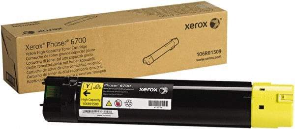 Xerox - Yellow Toner Cartridge - Use with Xerox Phaser 6700 - Makers Industrial Supply