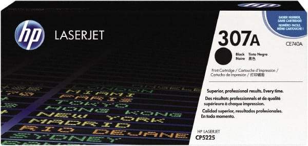 Hewlett-Packard - Black Toner Cartridge - Use with HP Color LaserJet Professional CP5225 - Makers Industrial Supply