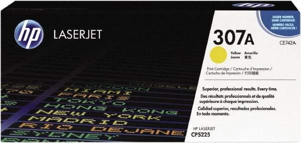 Hewlett-Packard - Yellow Toner Cartridge - Use with HP Color LaserJet Professional CP5225 - Makers Industrial Supply