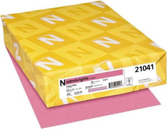 Neenah Paper - 8-1/2" x 11" Pulsar Pink Colored Copy Paper - Use with Laser Printers, Copiers, Inkjet Printers - Makers Industrial Supply