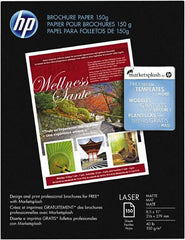 Hewlett-Packard - 8-1/2" x 11" White Brochure Paper - Use with Laser Printers - Makers Industrial Supply