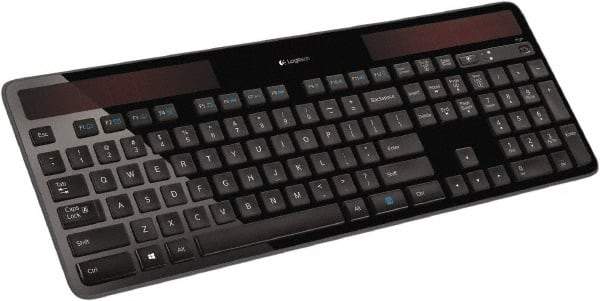 Logitech - Black Wireless Keyboard - Use with Windows XP, Vista, 7 - Makers Industrial Supply