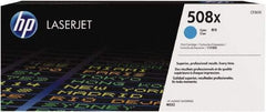 Hewlett-Packard - Cyan Toner Cartridge - Use with HP Color LaserJet M553 - Makers Industrial Supply