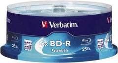 Verbatim - White Blu-Ray Disc - Use with BD-R - Makers Industrial Supply