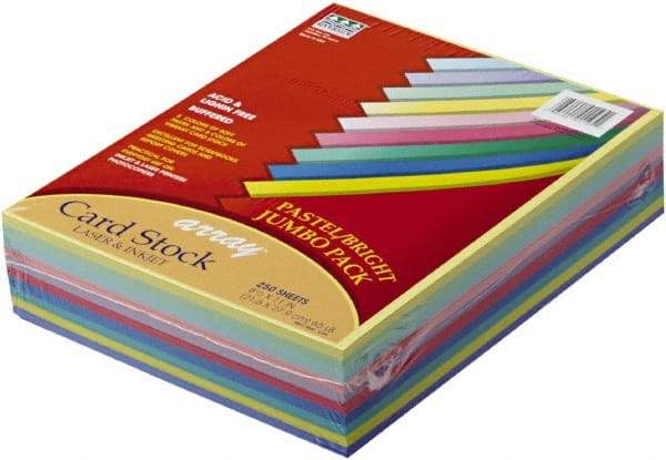 Pacon - 8-1/2" x 11" Assorted Colors Colored Copy Paper - Use with Copiers,Inkjet Printers,Laser Printers,Typewriters - Makers Industrial Supply