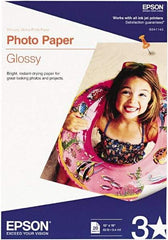 Epson - 13" x 19" White Photo Paper - Use with Inkjet Printers - Makers Industrial Supply