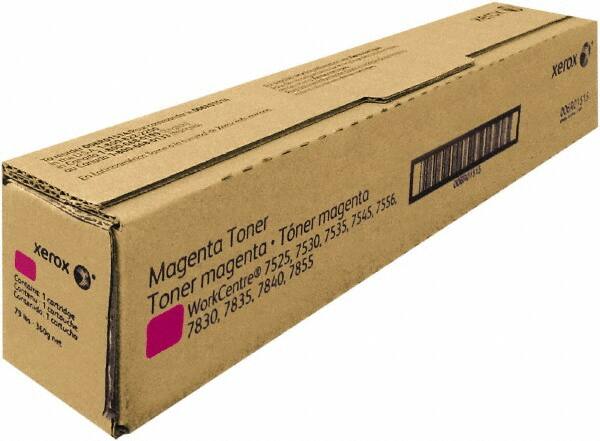 Xerox - Magenta Toner Cartridge - Use with Xerox WorkCentre 7525, 7535, 7530, 7545, 7556 - Makers Industrial Supply