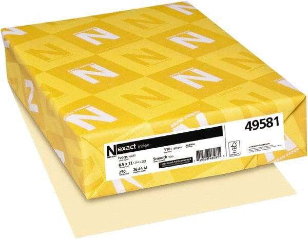 Neenah Paper - 8-1/2" x 11" Ivory Copy Paper - Use with Laser Printers, Copiers, Inkjet Printers - Makers Industrial Supply