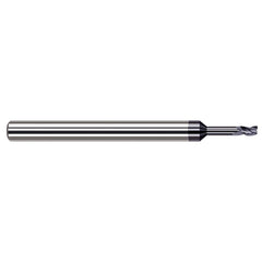 Harvey Tool - 7/32", 0.33" LOC, 1/4" Shank Diam, 4" OAL, 3 Flute Solid Carbide Square End Mill - Exact Industrial Supply