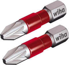 Wiha - PZ.2 Posidriv Screwdriver Bit - 1/4" Hex Drive, 1-9/64" OAL - Makers Industrial Supply