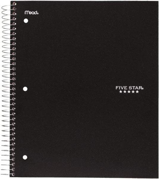 Five Star - 200 Sheet, 8-1/2 x 11", College Ruled 5 Subject Notebook - Assorted Colors - Makers Industrial Supply