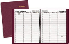 AT-A-GLANCE - 52 Sheet, 8-1/4 x 10-7/8", Appointment Book - Winestone - Makers Industrial Supply