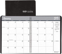 House of Doolittle - 12 Sheet, 8-1/2 x 11", Monthly Planner - Black - Makers Industrial Supply