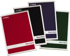 TOPS - 80 Sheet, 6 x 9", Gregg Steno Book - Assorted Colors - Makers Industrial Supply