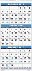 House of Doolittle - 7 Sheet, 12-1/4 x 26", Wall Calendar - Makers Industrial Supply