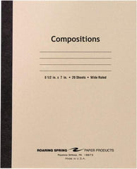 Roaring Spring - 20 Sheet, 8-1/2 x 7", Composition Book - Manila - Makers Industrial Supply