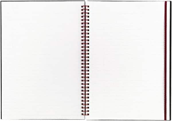 Black n Red - 70 Sheet, 8-1/4 x 11-3/4", Legal (Style) Notebook - Black - Makers Industrial Supply