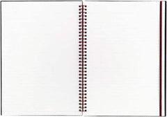 Black n Red - 70 Sheet, 8-1/4 x 11-3/4", Legal (Style) Notebook - Black - Makers Industrial Supply