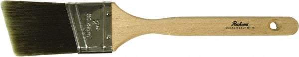 Richard - 2" Angled Polyester Angular Brush - 2-1/2" Bristle Length, 7-1/4" Wood Sash Handle - Makers Industrial Supply