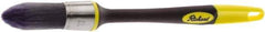 Richard - 1" Oval Polyester Trim Brush - 2-1/4" Bristle Length, 7-3/8" Rubber Sash Handle - Makers Industrial Supply