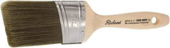 Richard - 2-1/2" Oval/Angle Polyester Angular Brush - 3-1/8" Bristle Length, 5-1/2" Wood Sash Handle - Makers Industrial Supply