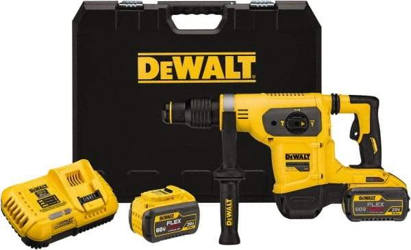 DeWALT - 60 Volt 1" SDS Max Chuck Cordless Hammer Drill - 0 to 3,150 BPM, 0 to 550 RPM, Reversible - Makers Industrial Supply