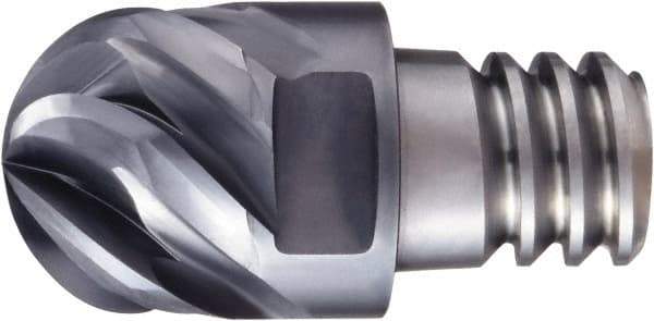 OSG - PXBM Grade XP3320 Carbide Ball Nose Milling Tip Insert - SiC Finish, 6 Flutes, 20mm Cutting Diam, 14mm Depth of Cut, 45° Helix - Makers Industrial Supply