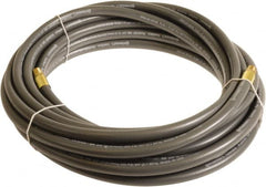 Continental ContiTech - 3/8" ID x 0.6" OD 20' Long Multipurpose Air Hose - MNPT x MNPT Ends, 300 Working psi, -10 to 158°F, 1/4" Fitting, Gray - Makers Industrial Supply