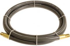 Continental ContiTech - 1/4" ID x 0.45" OD 10' Long Multipurpose Air Hose - MNPT x MNPT Ends, 300 Working psi, -10 to 158°F, 1/4" Fitting, Gray - Makers Industrial Supply