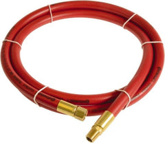 Continental ContiTech - 1/4" ID x 0.45" OD 3' Long Multipurpose Air Hose - MNPT x FNPT Ends, 300 Working psi, -10 to 158°F, 1/4" Fitting, Red - Makers Industrial Supply