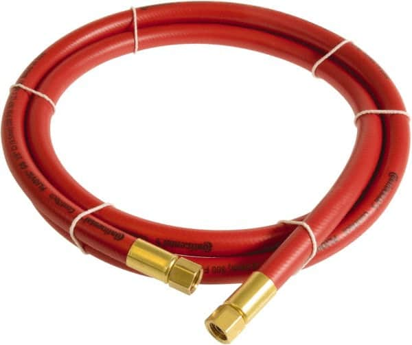 Continental ContiTech - 1/2" ID x 0.78" OD 5' Long Multipurpose Air Hose - FNPT x FNPT Ends, 300 Working psi, -10 to 158°F, 1/2" Fitting, Red - Makers Industrial Supply