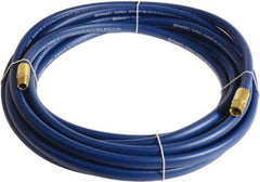 Continental ContiTech - 1/4" ID x 0.45" OD 15' Long Multipurpose Air Hose - MNPT x FNPT Ends, 300 Working psi, -10 to 158°F, 1/4" Fitting, Blue - Makers Industrial Supply