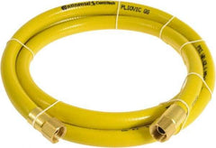 Continental ContiTech - 1/4" ID x 0.45" OD 15' Long Multipurpose Air Hose - FNPT x FNPT Ends, 300 Working psi, -10 to 158°F, 1/4" Fitting, Yellow - Makers Industrial Supply