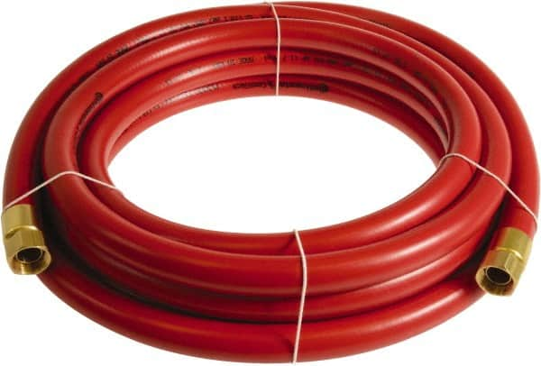 Continental ContiTech - 3/4" ID x 1.11" OD 20' Long Multipurpose Air Hose - FNPT x FNPT Ends, 250 Working psi, -10 to 158°F, 3/4" Fitting, Red - Makers Industrial Supply