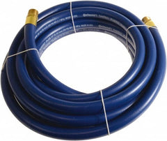 Continental ContiTech - 1" ID x 1.38" OD 20' Long Multipurpose Air Hose - MNPT x MNPT Ends, 250 Working psi, -10 to 158°F, 1" Fitting, Blue - Makers Industrial Supply