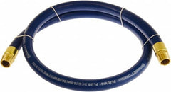 Continental ContiTech - 1" ID x 1.38" OD 3' Long Multipurpose Air Hose - MNPT x MNPT Ends, 250 Working psi, -10 to 158°F, 1" Fitting, Blue - Makers Industrial Supply