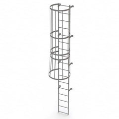 TRI-ARC - Rolling & Wall Mounted Ladders & Platforms Type: Fixed Ladder Style: Safety Cage - Makers Industrial Supply