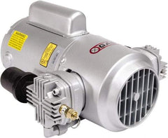 Gast - 3/4 hp, 4.7 CFM, 100 Max psi Piston Compressor Pump - 220 to 240/380 to 415 & 200 to 230/460 Volt, 15.8" Long x 11.38" Wide x 6.65" High - Makers Industrial Supply