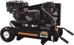 MI-T-M - 6.5 hp, 10.9 CFM, 125 Max psi, Air Compressor/Generator Combo Unit Portable Fuel Air Compressor - Honda GX200 OHV Engine, 12.4 CFM - Makers Industrial Supply